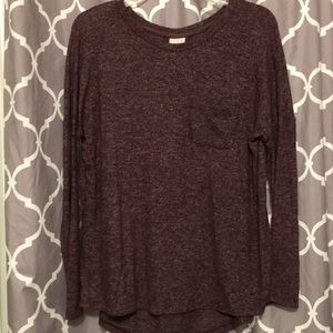 Long sleeve crew neck sweater